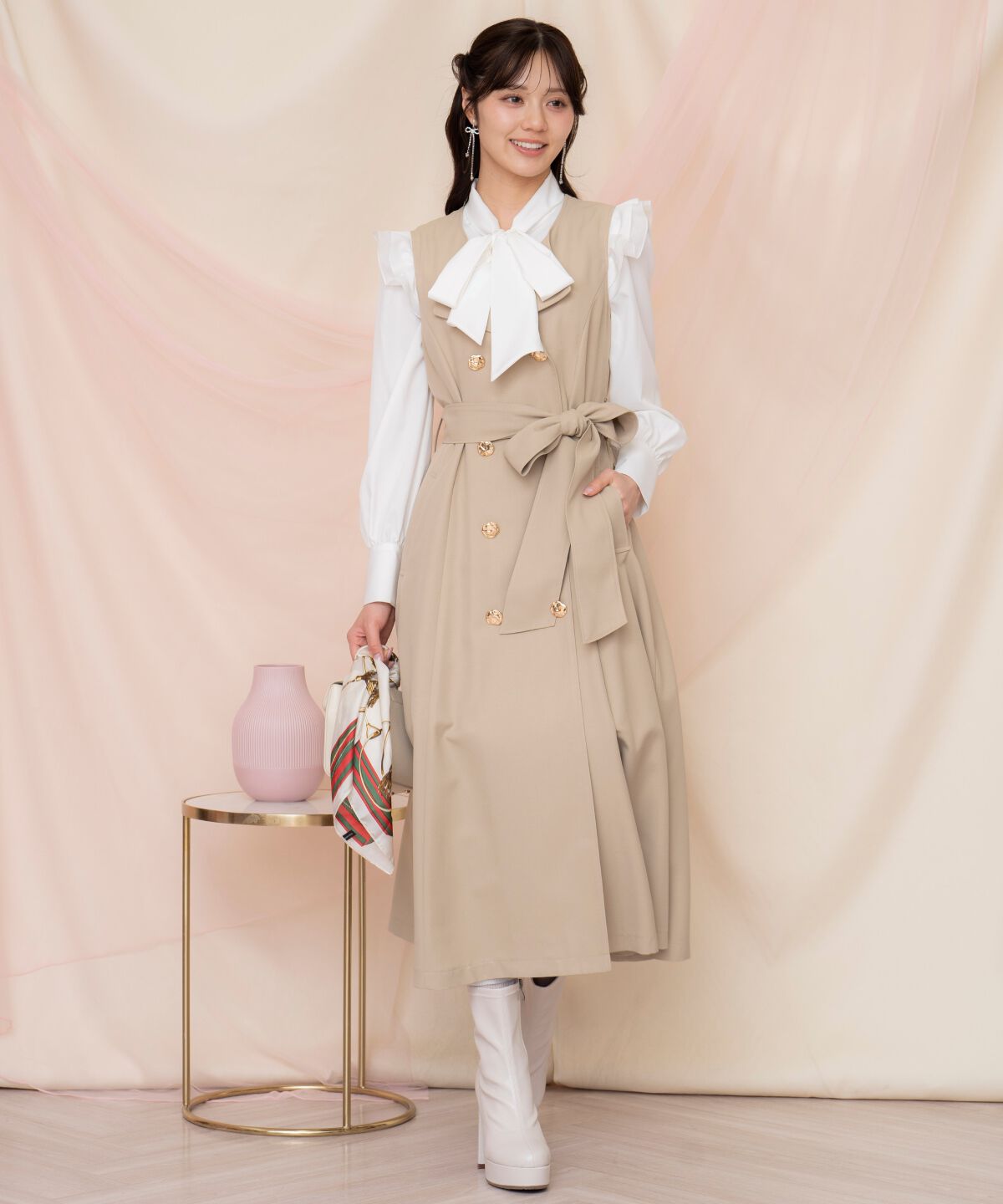 WILLSELECTION「メタリックボタン3WAYトレンチコート」|トレンチコート|