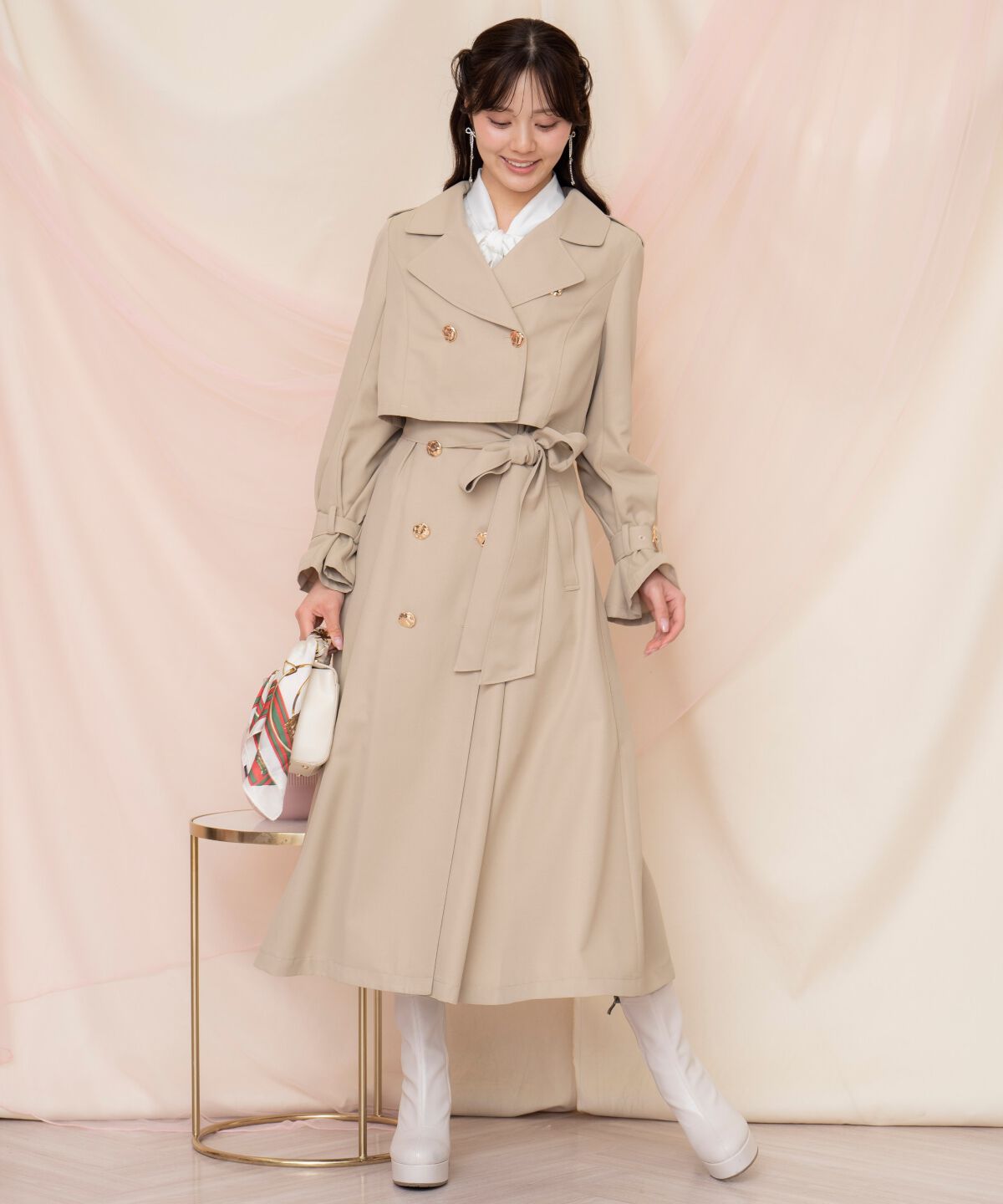 WILLSELECTION「メタリックボタン3WAYトレンチコート」|トレンチコート|