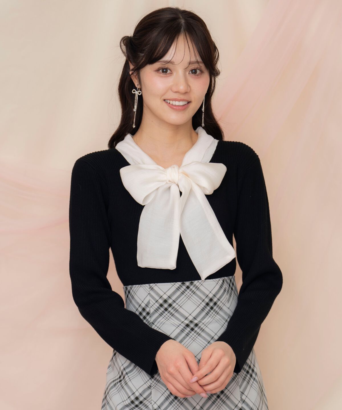 WILLSELECTION「シアーリボンタイプルオーバー」|ニット・セーター|