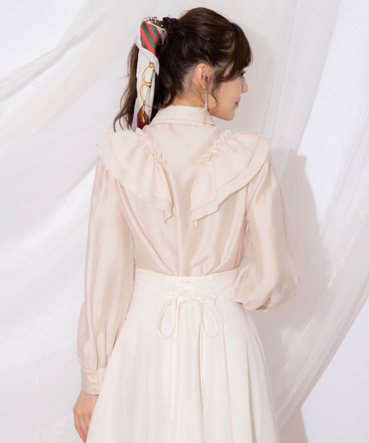 WILLSELECTION「ギャザーフリルボウタイブラウス」|シャツ・ブラウス|