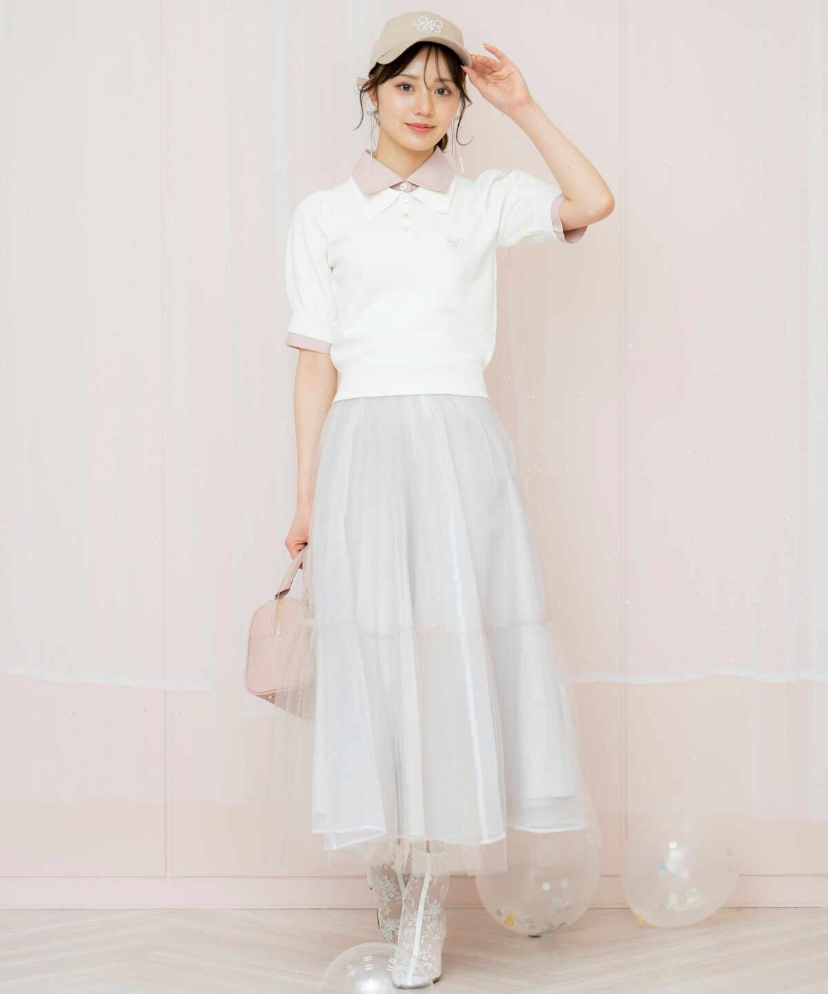 WILLSELECTION「ラメチュールティアードスカート」|フレア|