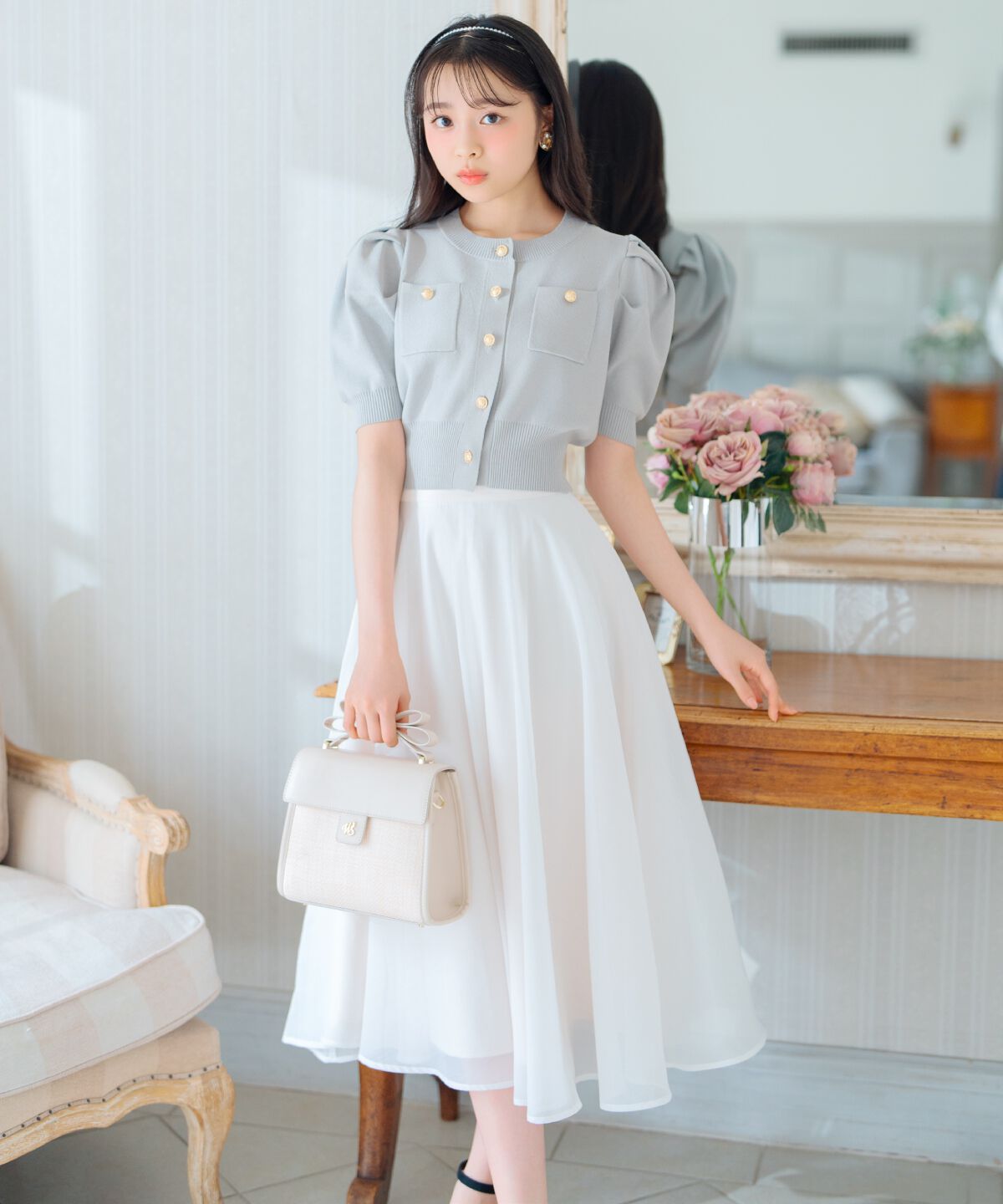 WILLSELECTION「ポケットデザインパフカーディガン」|カーディガン|