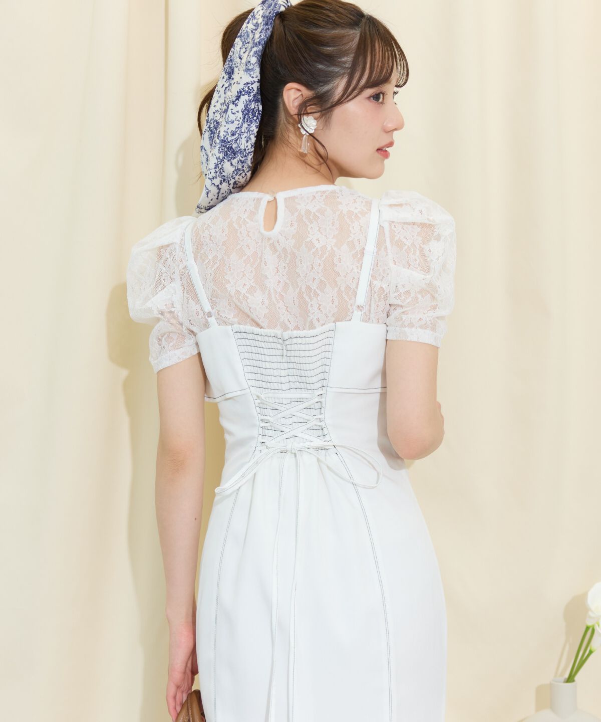 WILLSELECTION「ドレープリボンマーメイドジャンスカ」|ワンピース|