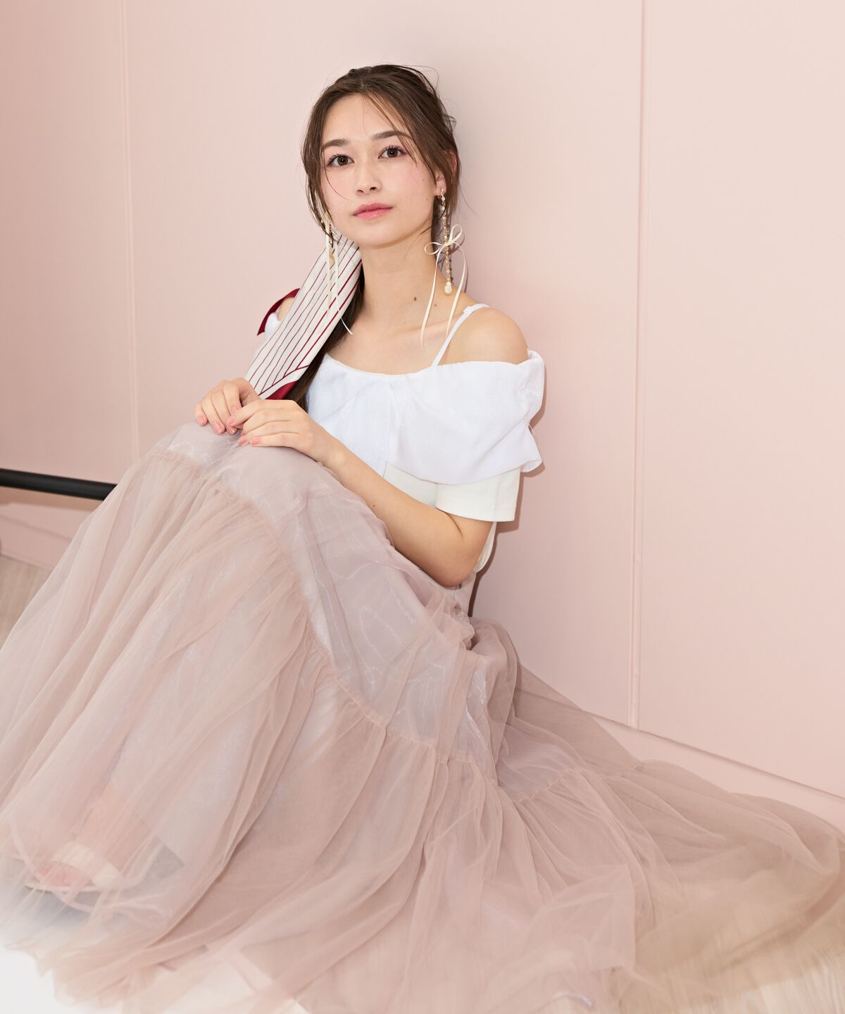 WILLSELECTION「ツイストリボンオフショルトップス」|Tシャツ・カットソー|