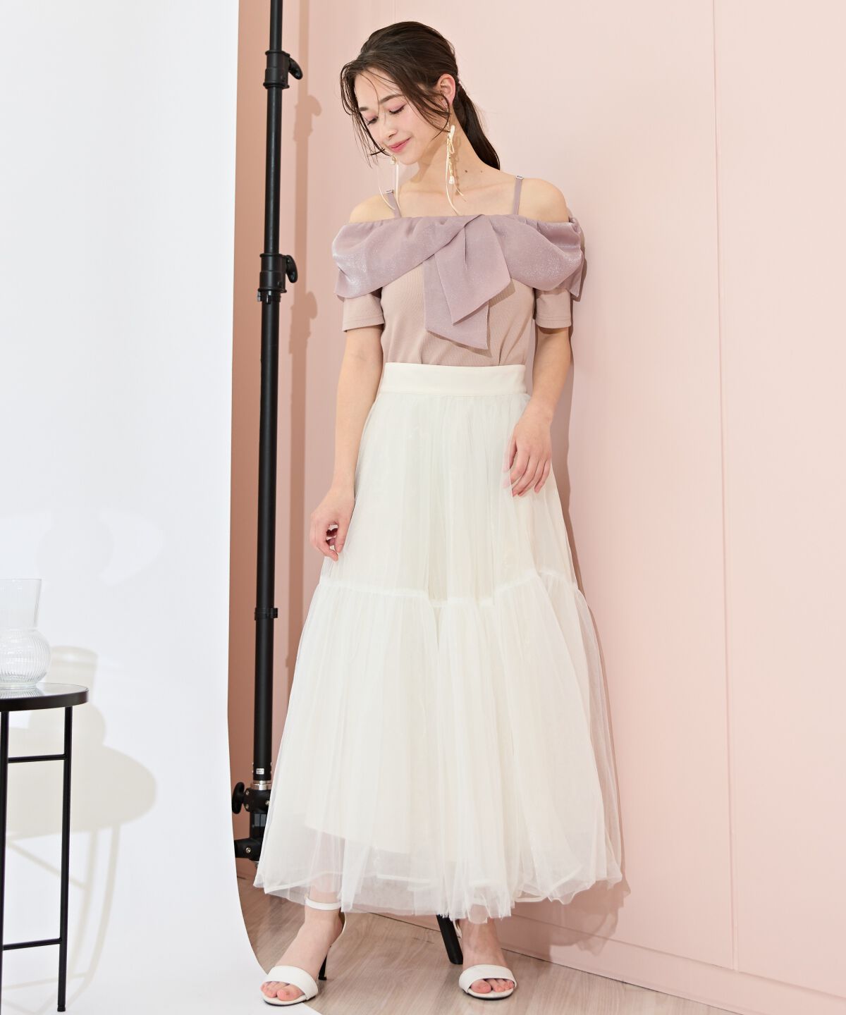 WILLSELECTION「ツイストリボンオフショルトップス」|Tシャツ・カットソー|