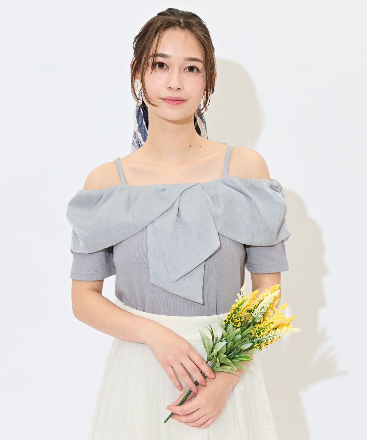 WILLSELECTION「ツイストリボンオフショルトップス」|Tシャツ・カットソー|