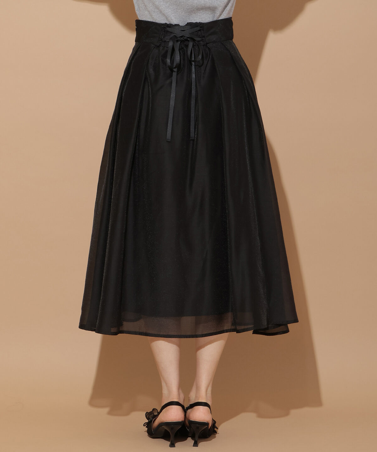 WILLSELECTION「オーガンジータックフレアスカート」|フレア|