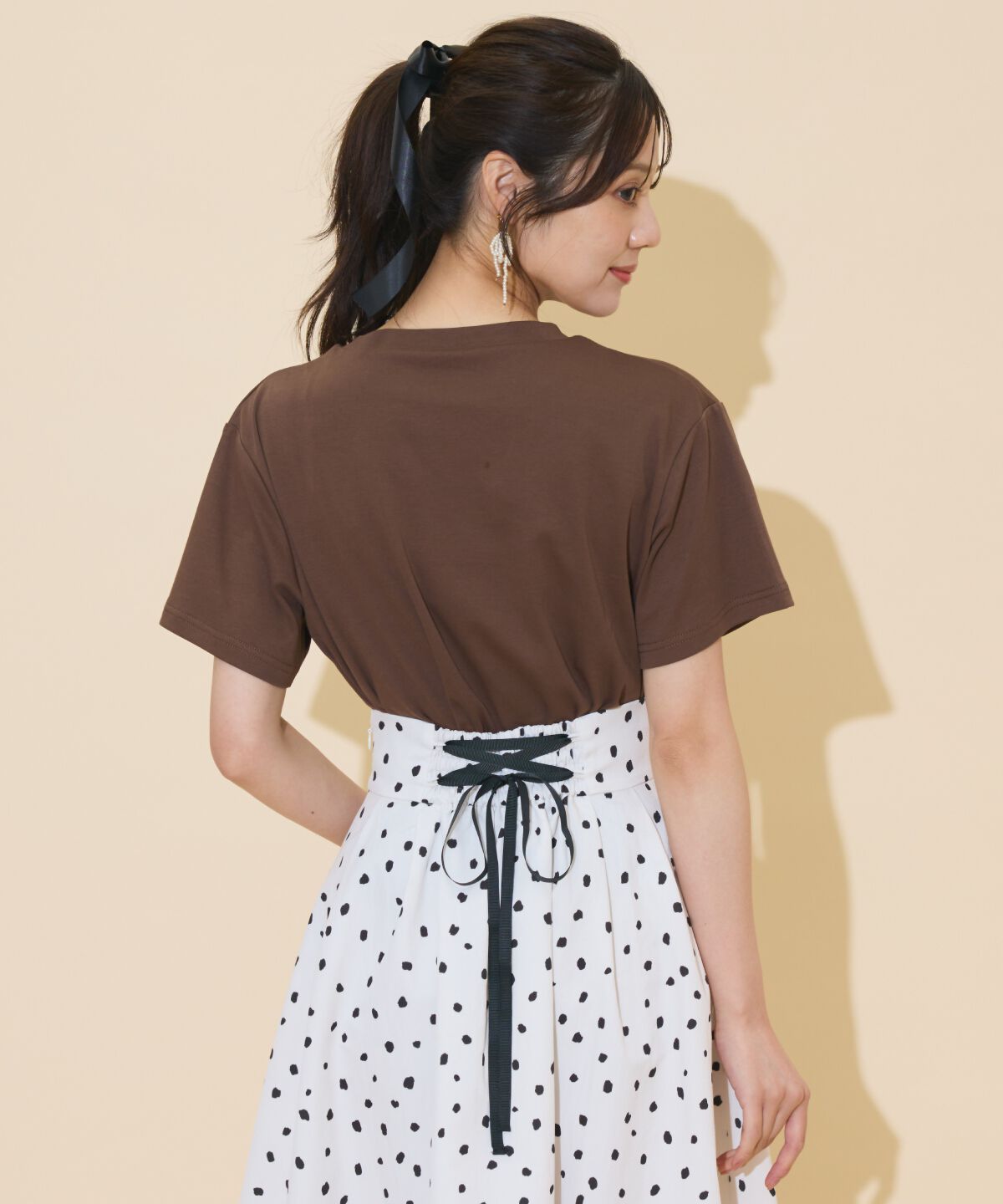 WILLSELECTION「ドロップショルダーロゴTシャツ」|Tシャツ・カットソー|