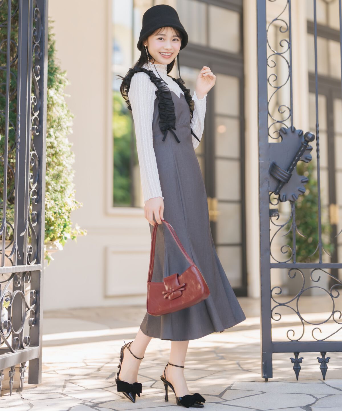 WILLSELECTION「フリルショルダーマーメイドワンピース」|ワンピース|