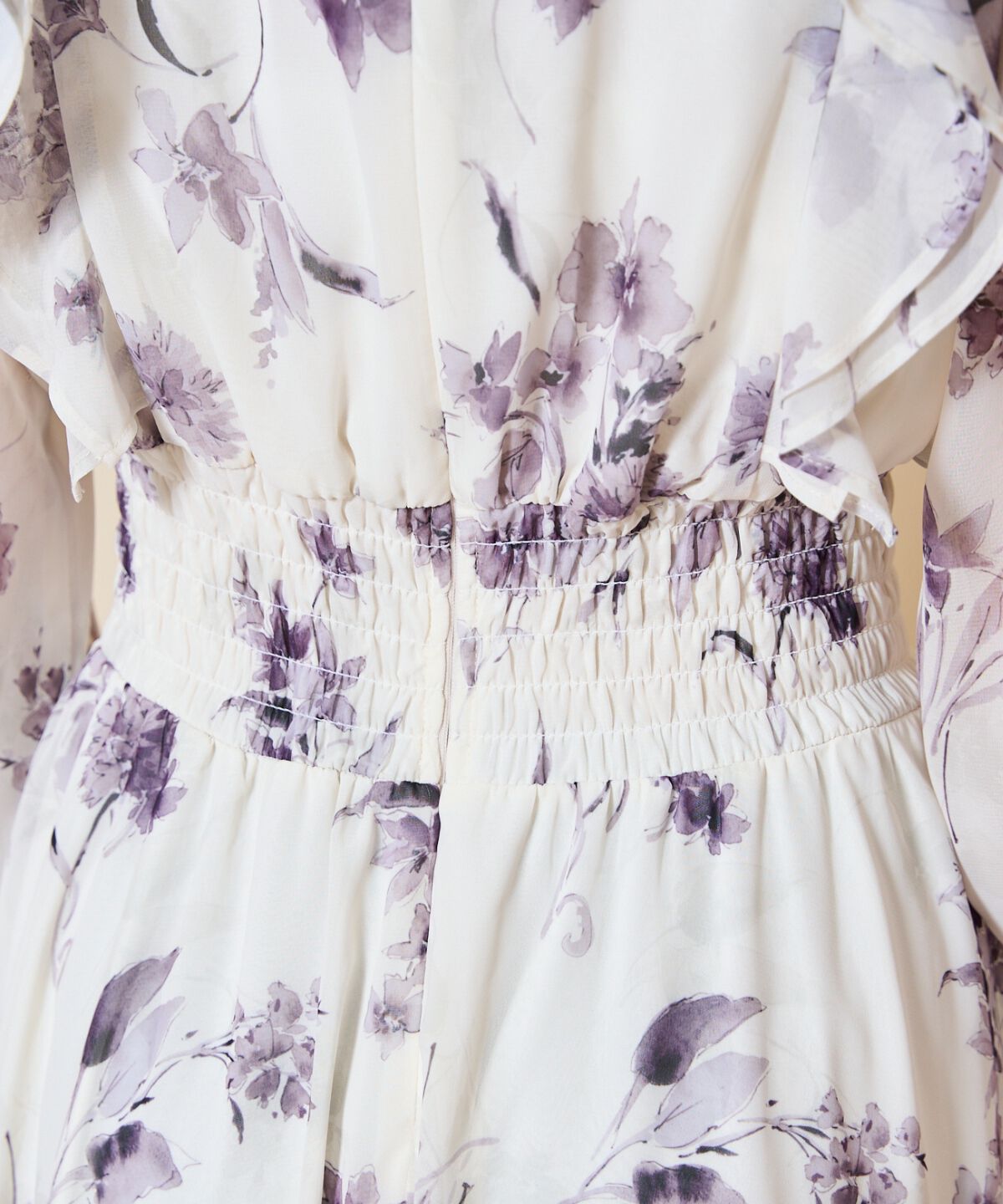 WILLSELECTION「フラワープリントウエストシャーリングワンピース」|ワンピース|