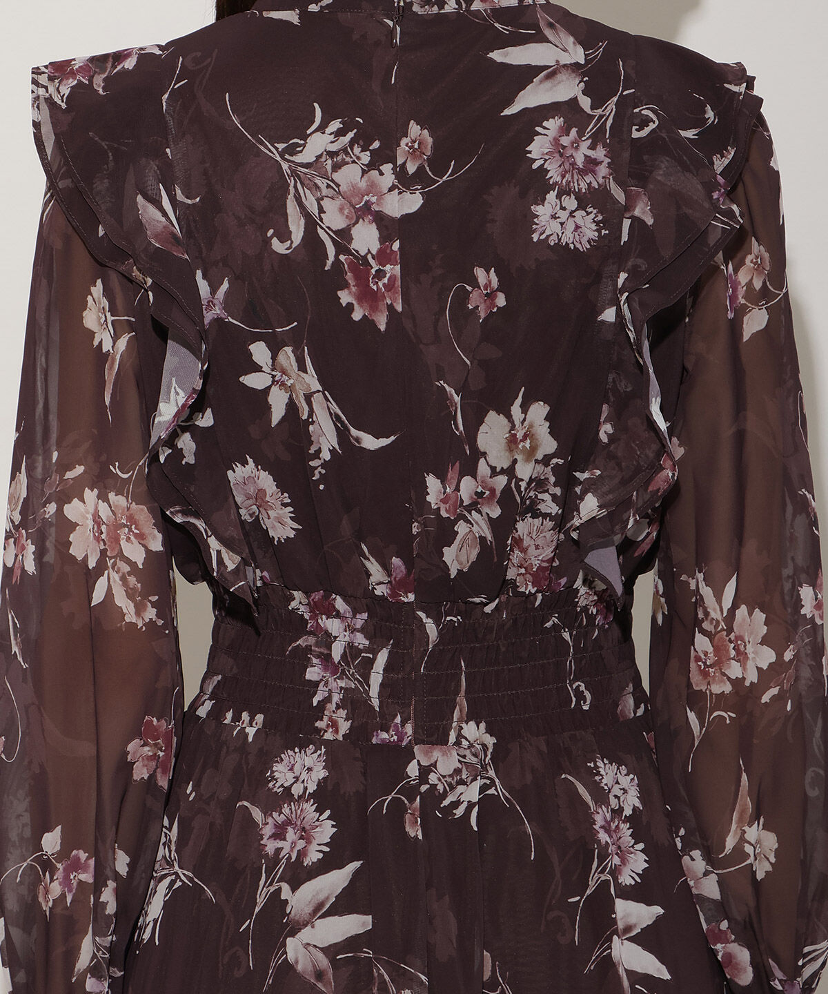 WILLSELECTION「フラワープリントウエストシャーリングワンピース」|ワンピース|