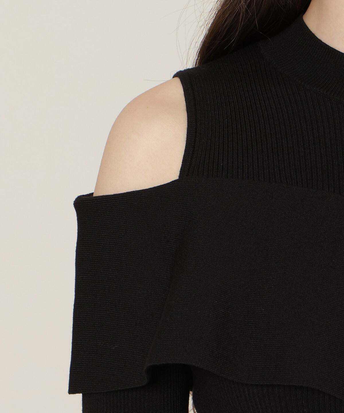 WILLSELECTION「オープンショルダーレイヤードニット」|ニット・セーター|