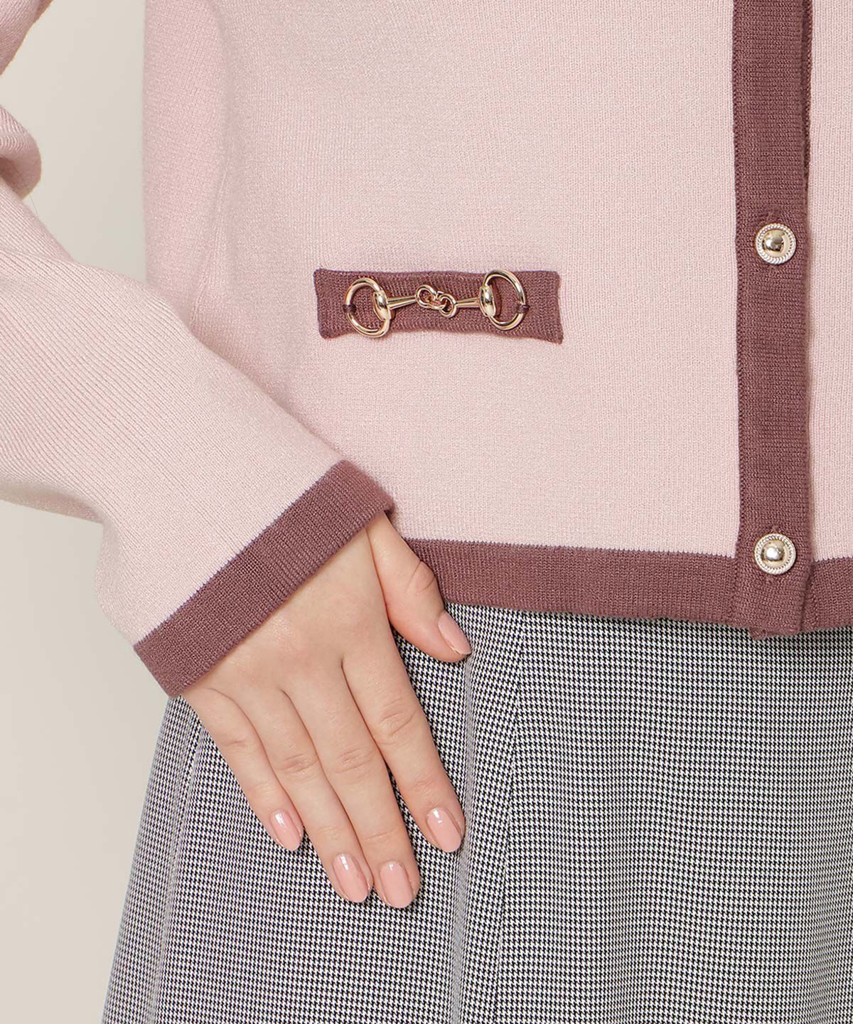 WILLSELECTION「バイカラーアンサンブル」|カーディガン|