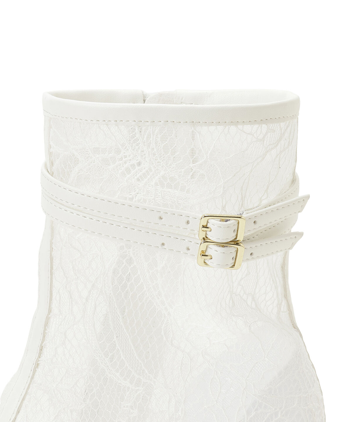 WILLSELECTION「ベルト付きオープントゥレースブーツ」|ショートブーツ|