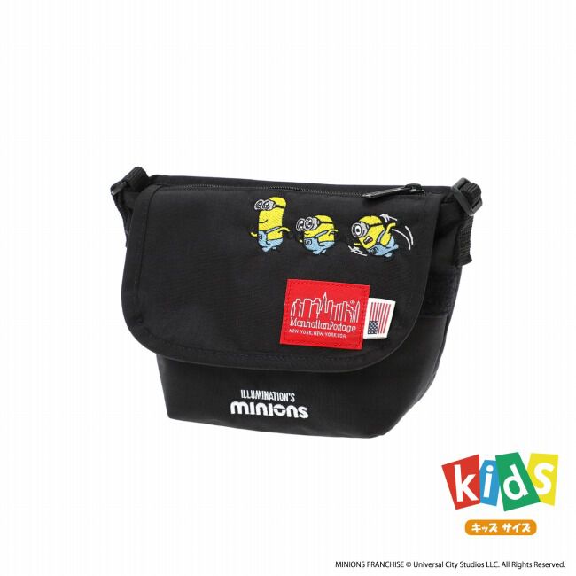 Manhattan Portage「Nylon Messenger Bag(XXXS) FZP 500D CORDURA / MINIONS」|ショルダー・メッセンジャー|BLK