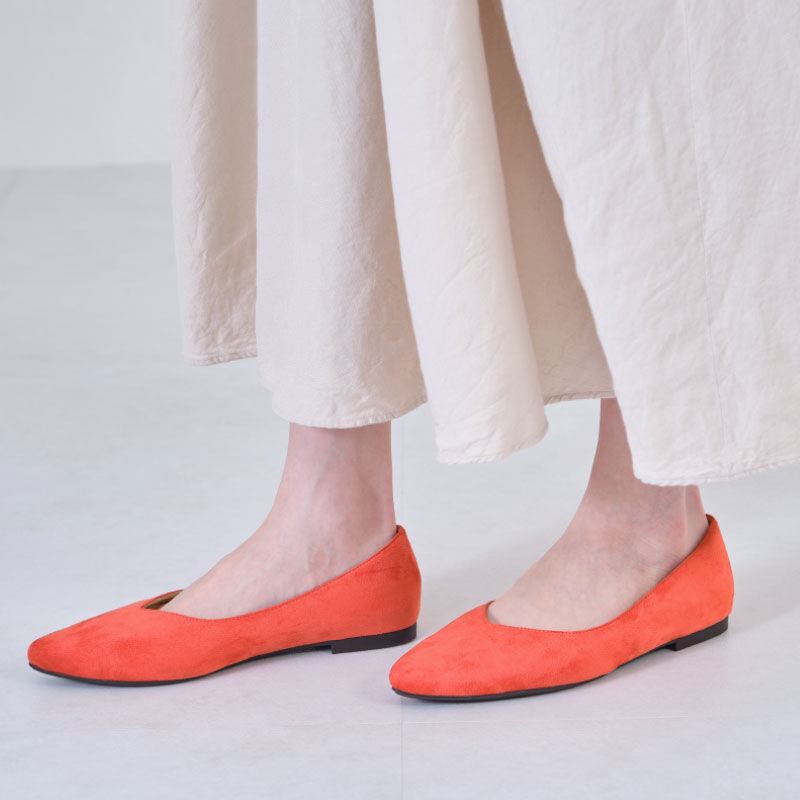 ORiental TRaffic「【跳べるパンプス/シリーズ累計150万足突破】ポインテッドトゥフラット/R-3205」|パンプス|ORANGE