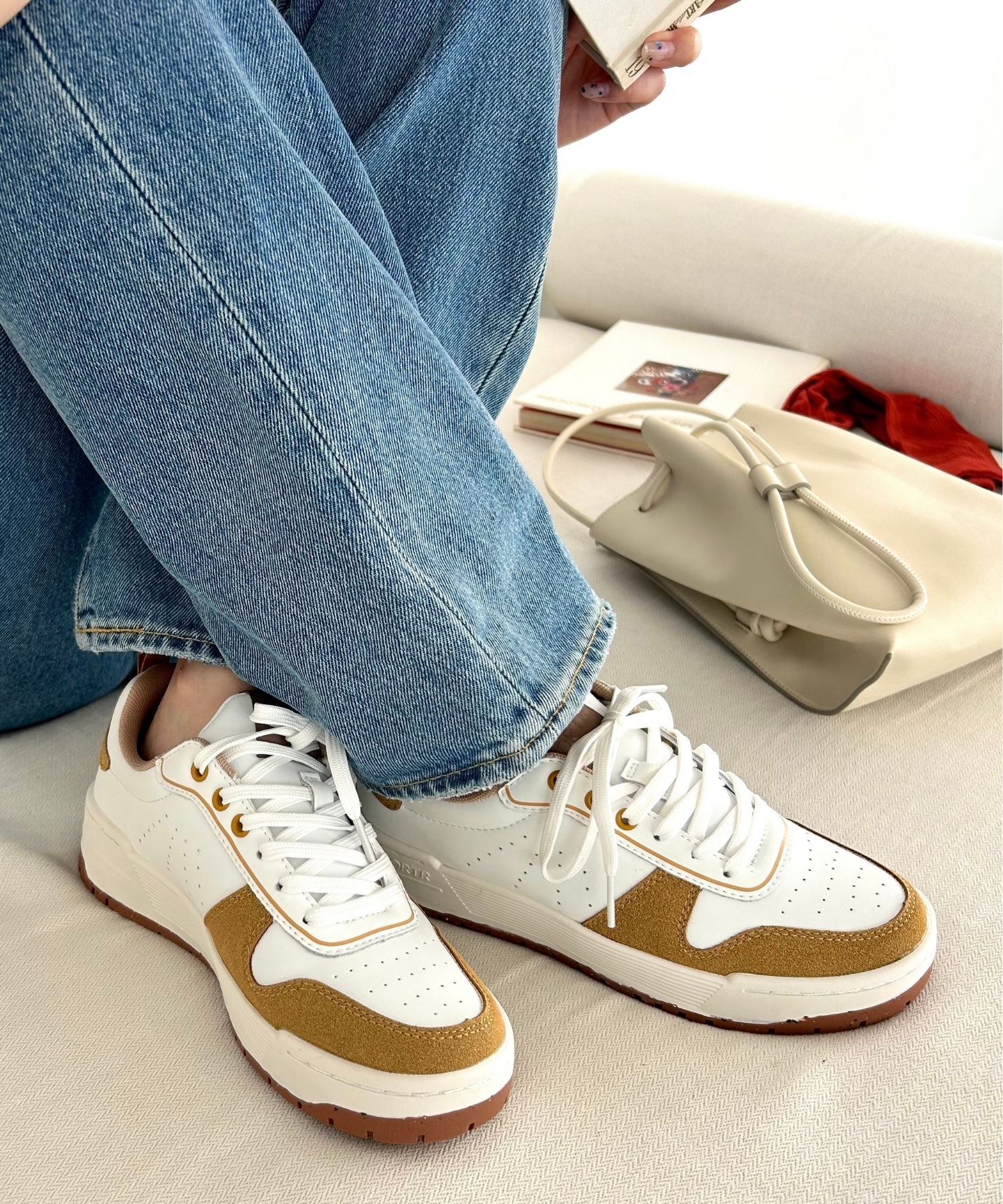 ORiental TRaffic「【トレンド】パンチングミッドソールスニーカー/OT3725 スニーカー 定番 人気 売れてる」|スニーカー|CAMEL