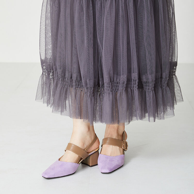 ORiental TRaffic「変形ヒールバックストラップパンプス/31314」|パンプス|