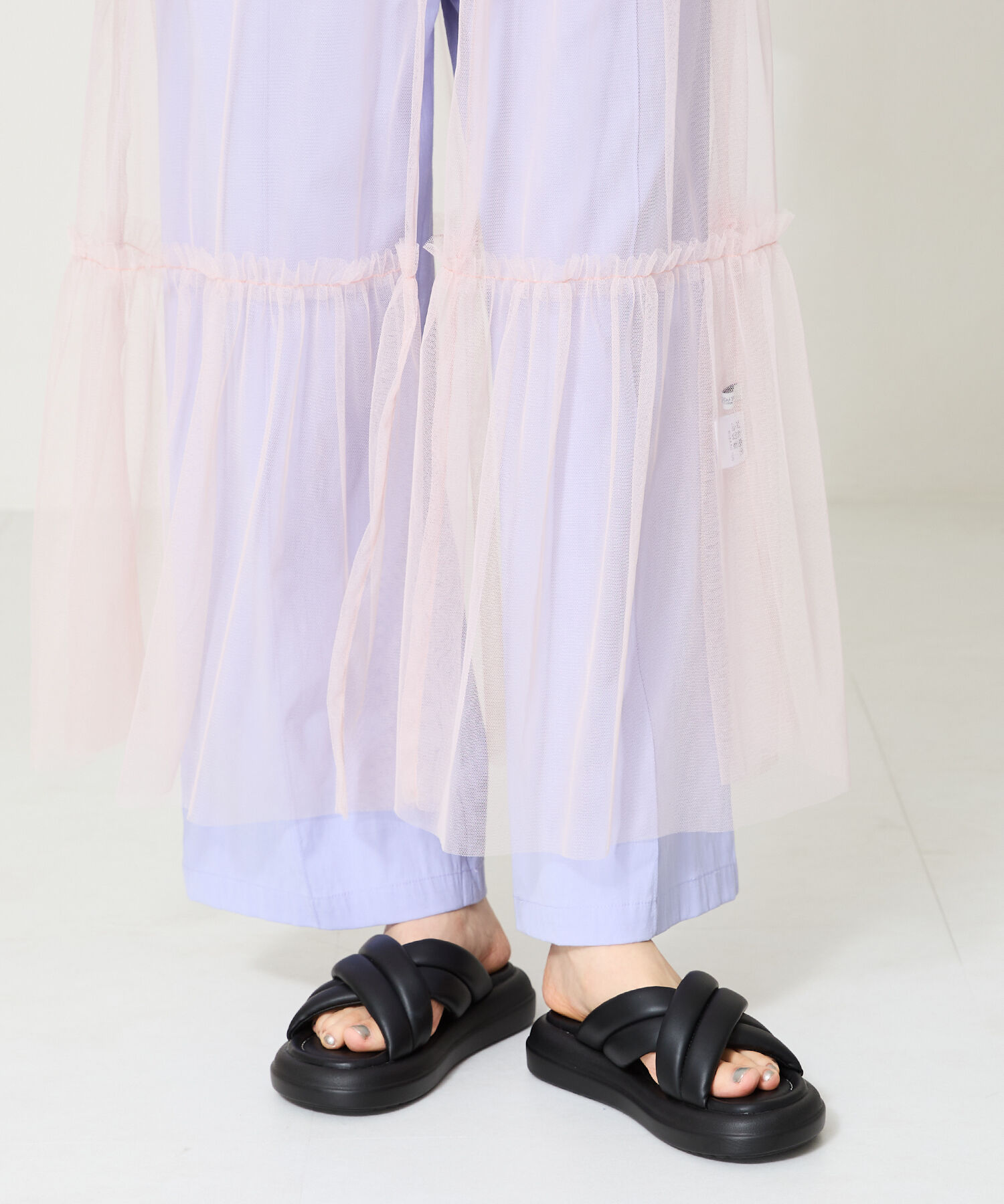 ORiental TRaffic「【アウトレット価格】パデットクロススライドサンダル/41232 サンダル 柔らかい フィット」|サンダル|