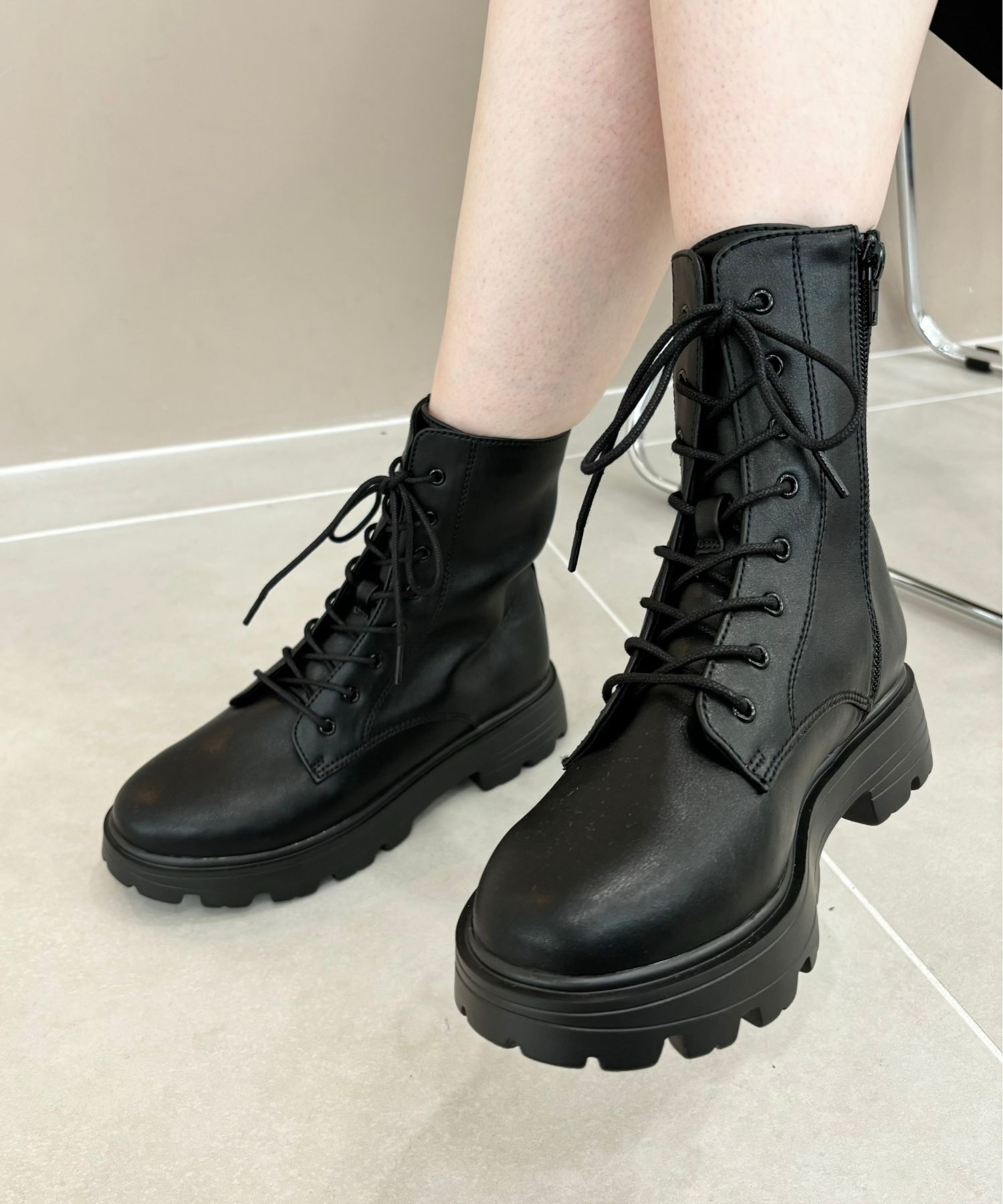 ORiental TRaffic「レースアップ 厚底 ブーツ /41401」|ショートブーツ|