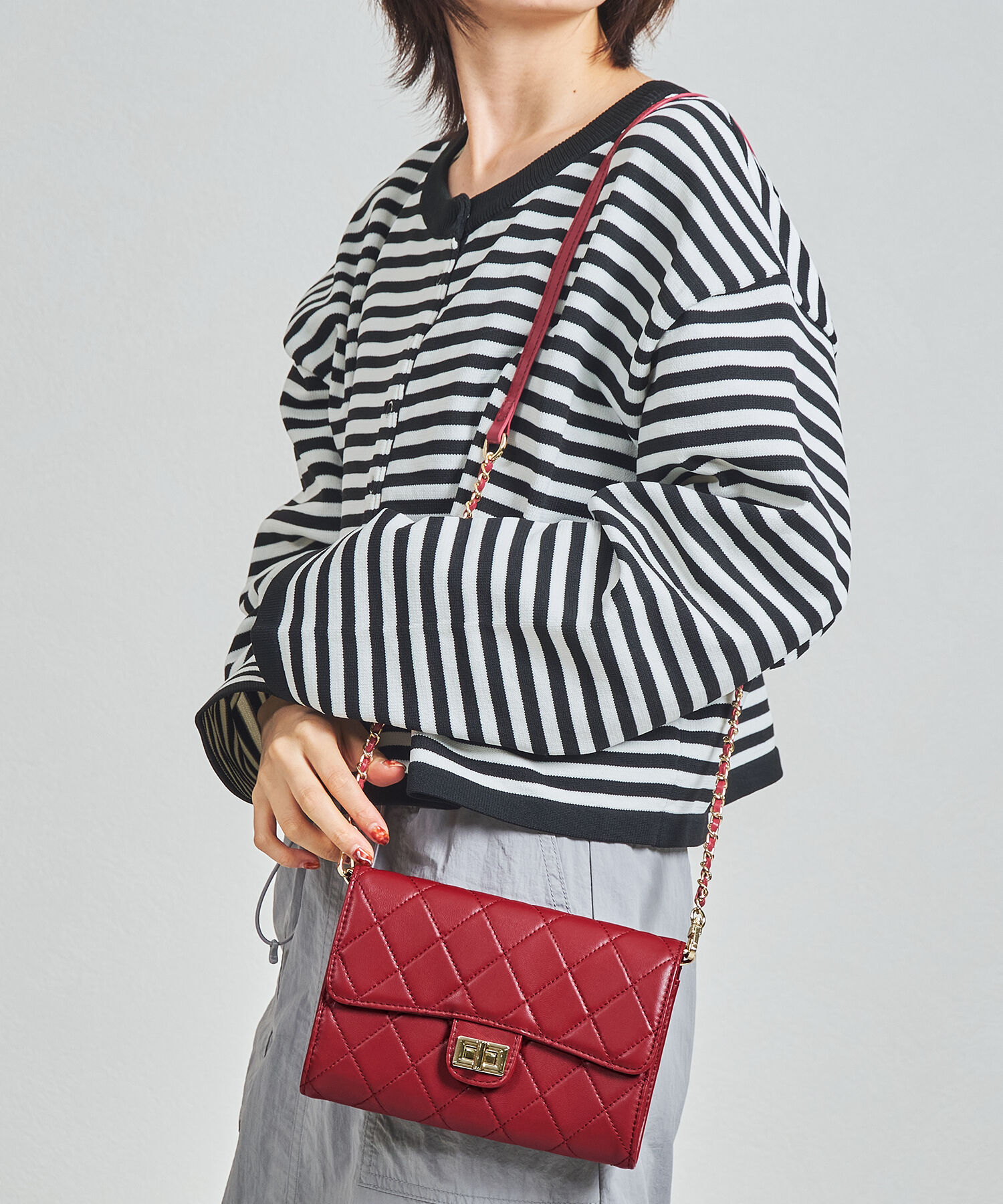 ORiental TRaffic「【BAG】キルティングお財布バッグ/BA-238 トレンド 人気 フェミニン カジュアル」|ショルダー・メッセンジャー|