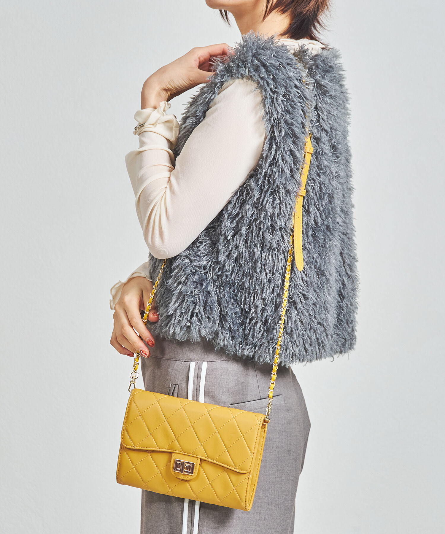 ORiental TRaffic「【BAG】キルティングお財布バッグ/BA-238 トレンド 人気 フェミニン カジュアル」|ショルダー・メッセンジャー|