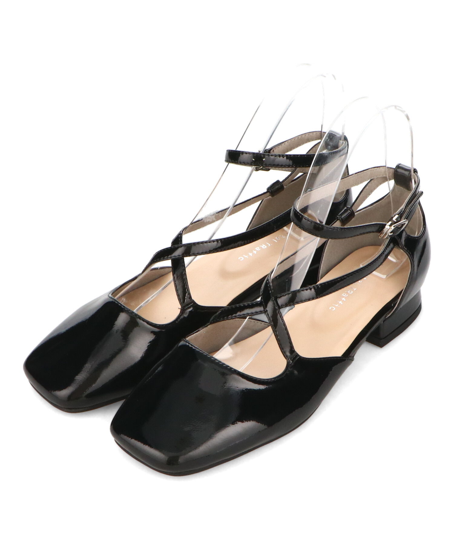 ORiental TRaffic「クロス デザイン フラット パンプス /51119」|パンプス|