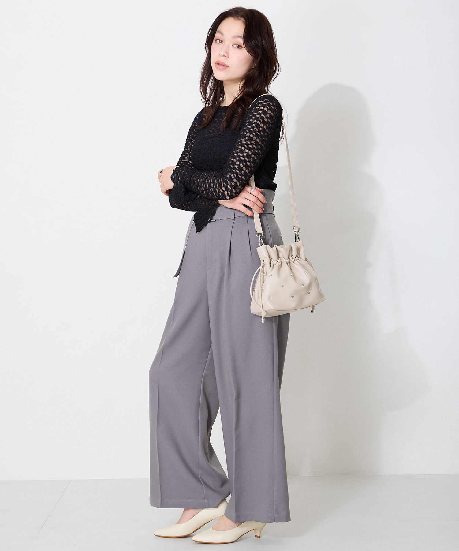 ORiental TRaffic「【跳べるパンプス/シリーズ累計１５０万足突破】ポインテッドトゥ4cmヒール/R-3217 パンプス クッション」|パンプス|