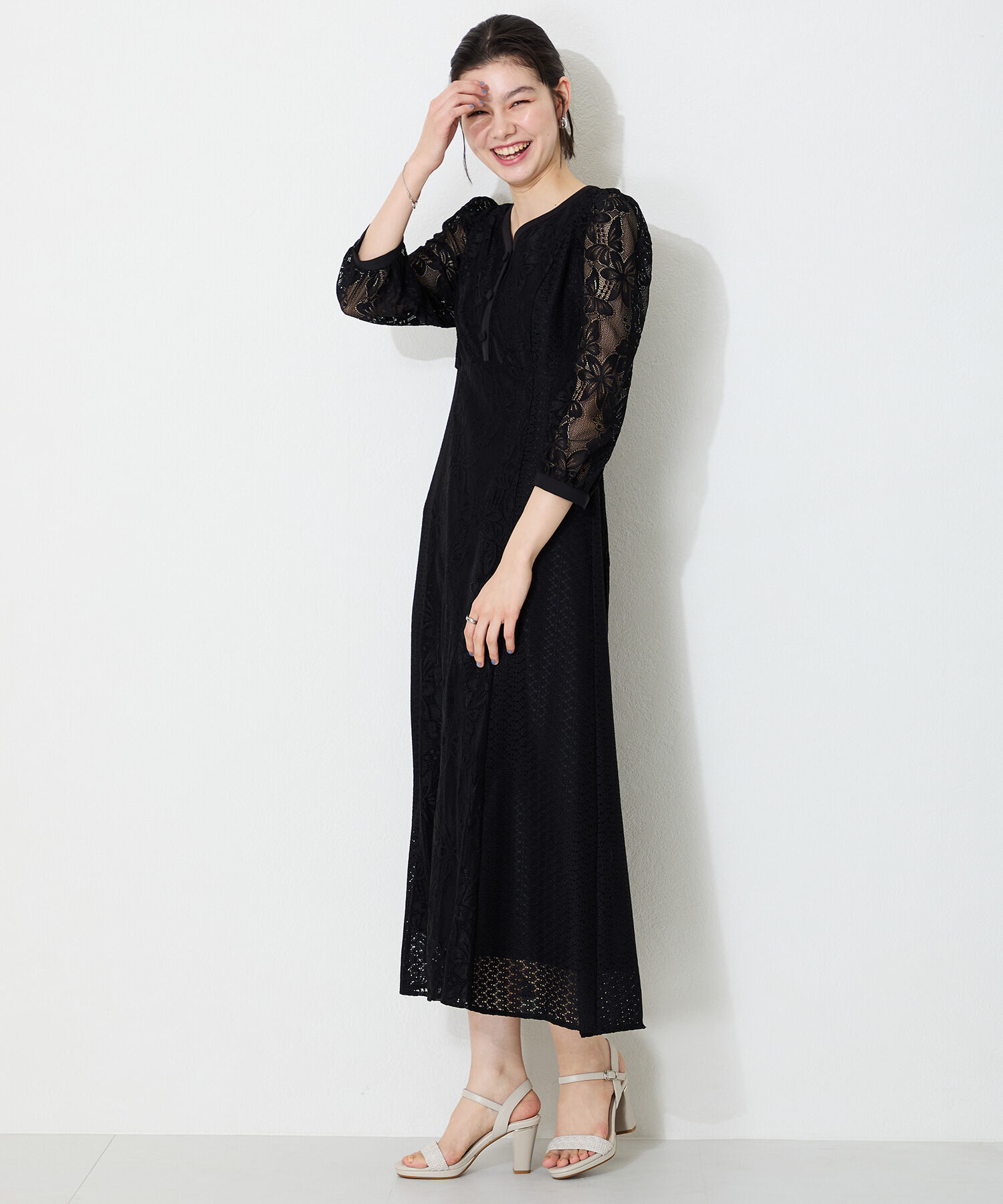 ORiental TRaffic「ラウンドトゥラインヒールサンダル/51208 サンダル トレンド 人気」|サンダル|