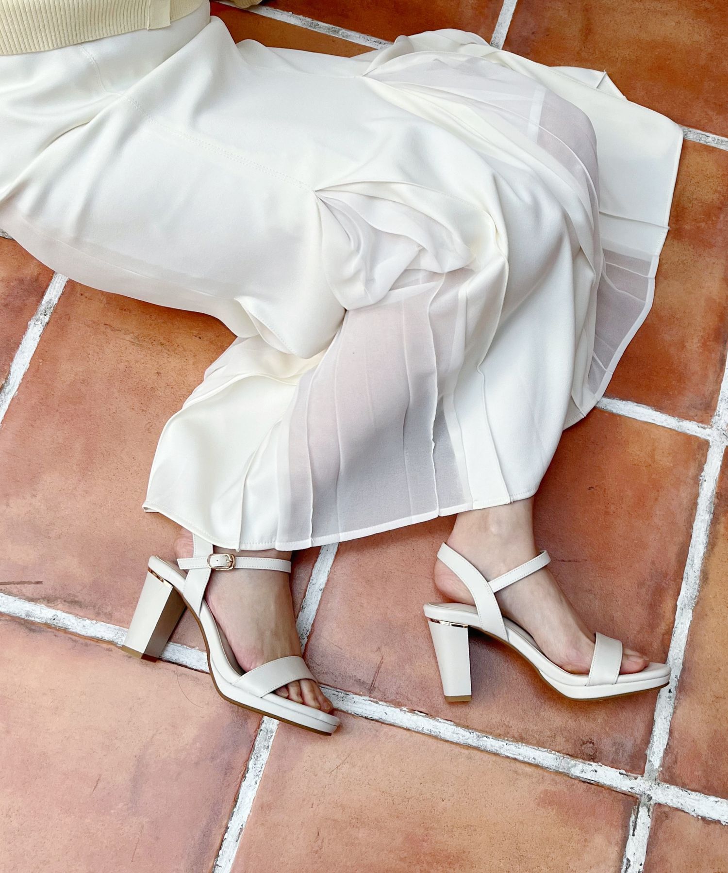 ORiental TRaffic「ラウンドトゥラインヒールサンダル/51208 サンダル トレンド 人気」|サンダル|