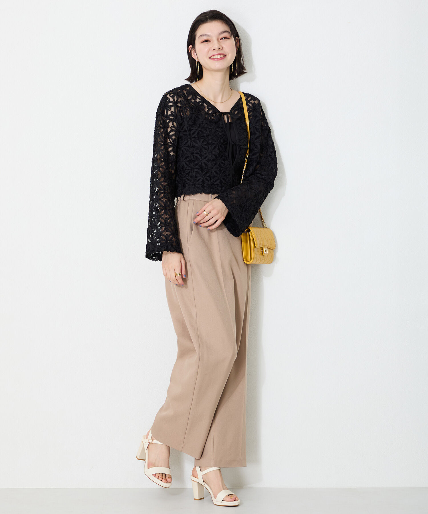 ORiental TRaffic「ラウンドトゥラインヒールサンダル/51208 サンダル トレンド 人気」|サンダル|