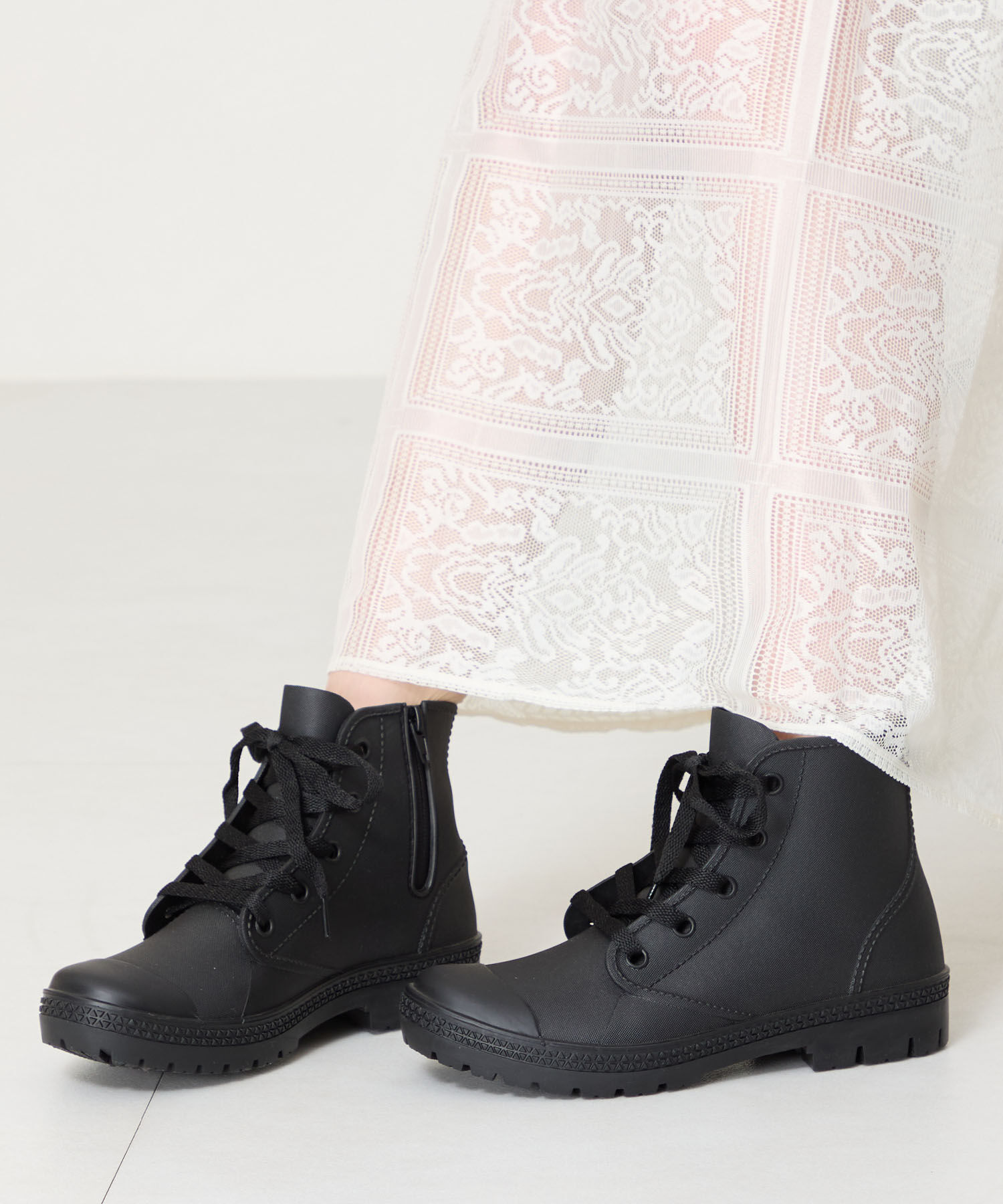 ORiental TRaffic「【防水】レースアップレインスニーカー/R-0020 レインシューズ 人気 トレンド スニーカー」|スニーカー|