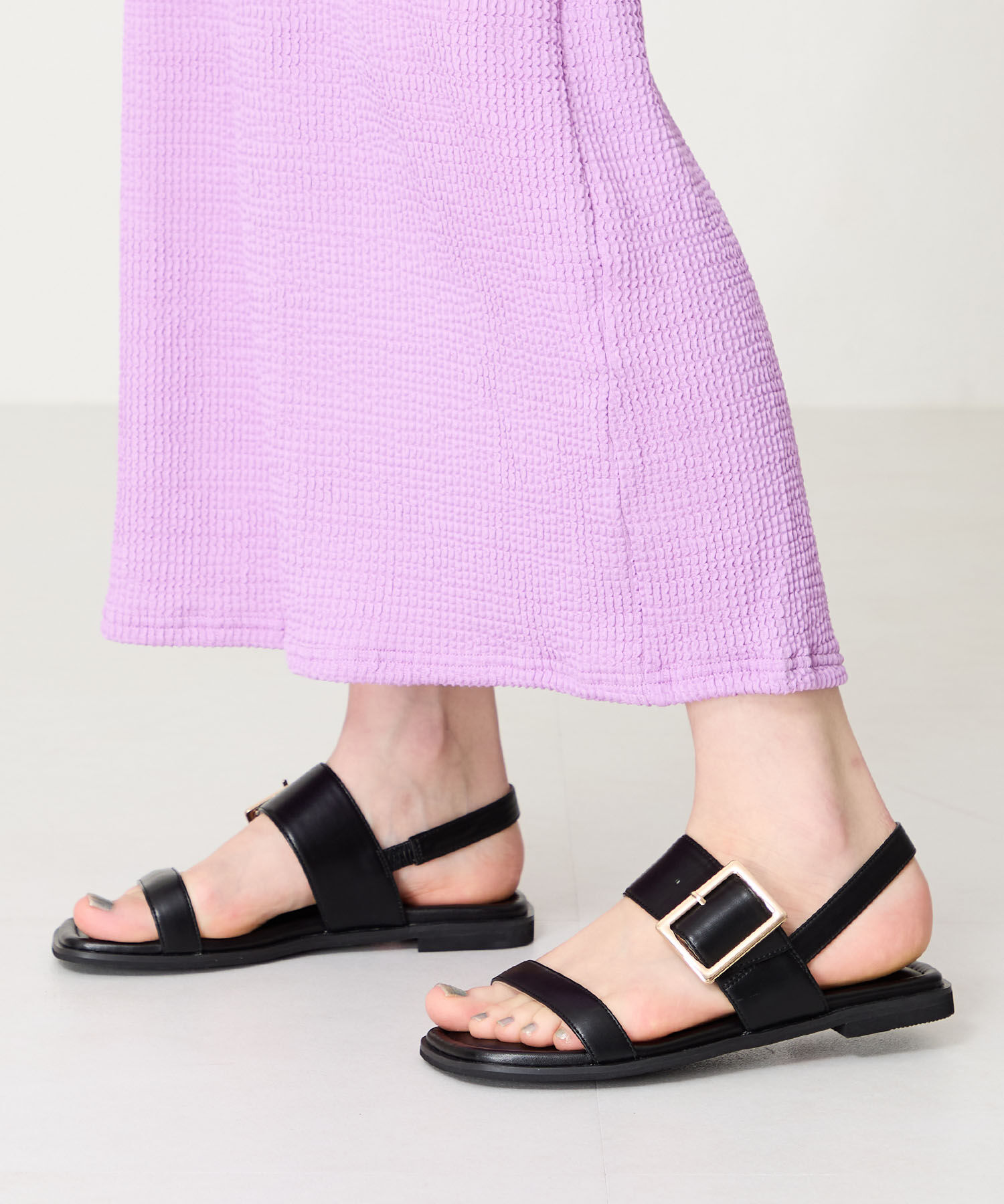 WA Oriental TRaffic「ベルトバックルフラットサンダル/52217 サンダル トレンド 人気 フラット」|サンダル|