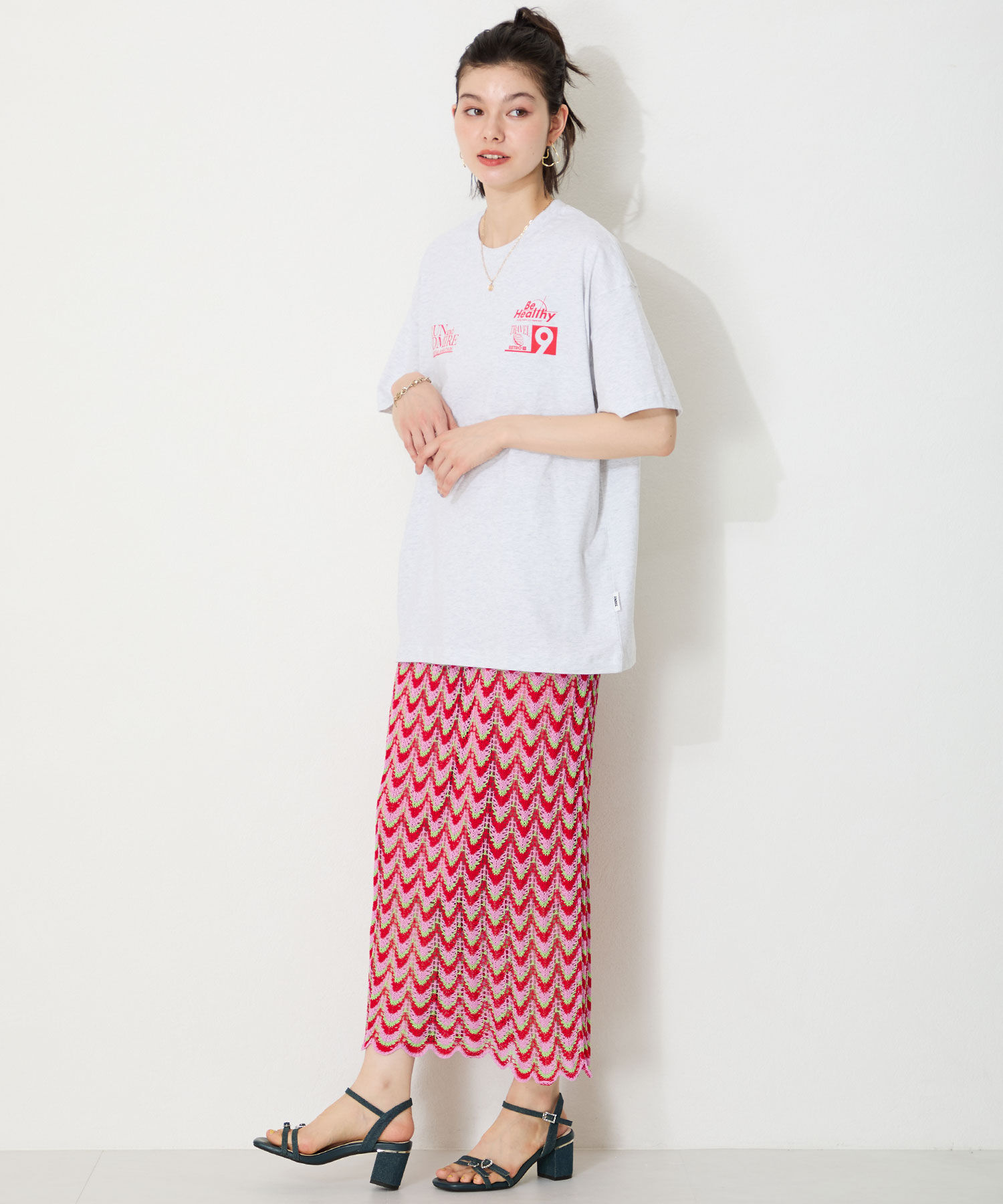 ORiental TRaffic「●2025春夏新作●マルチビジューバックルサンダル/51234」|サンダル|