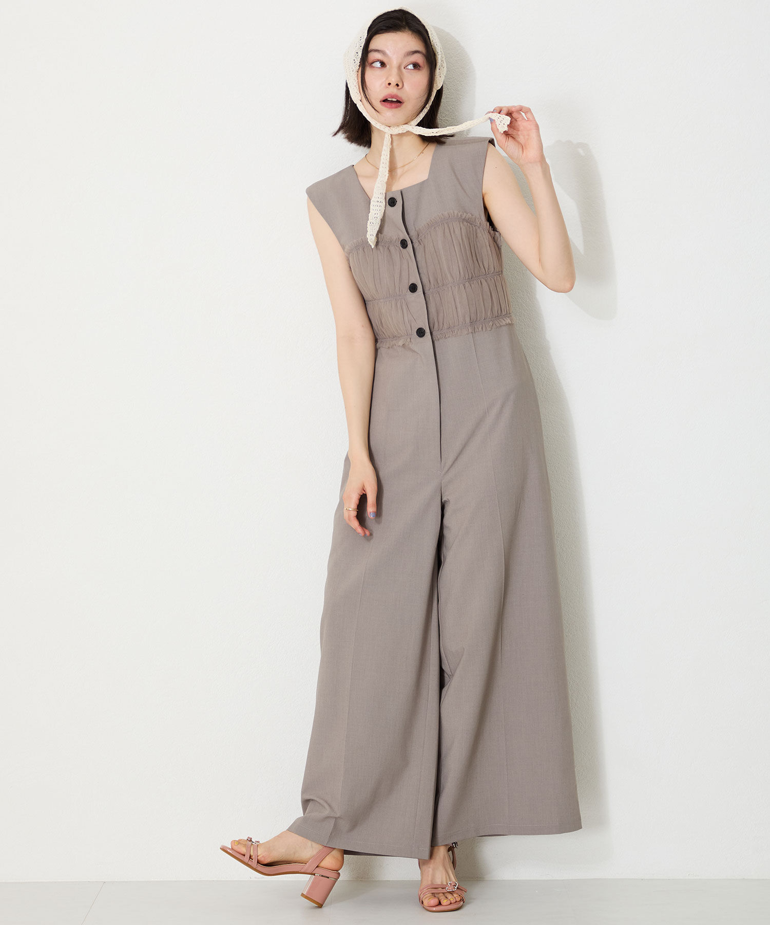 ORiental TRaffic「●2025春夏新作●マルチビジューバックルサンダル/51234」|サンダル|