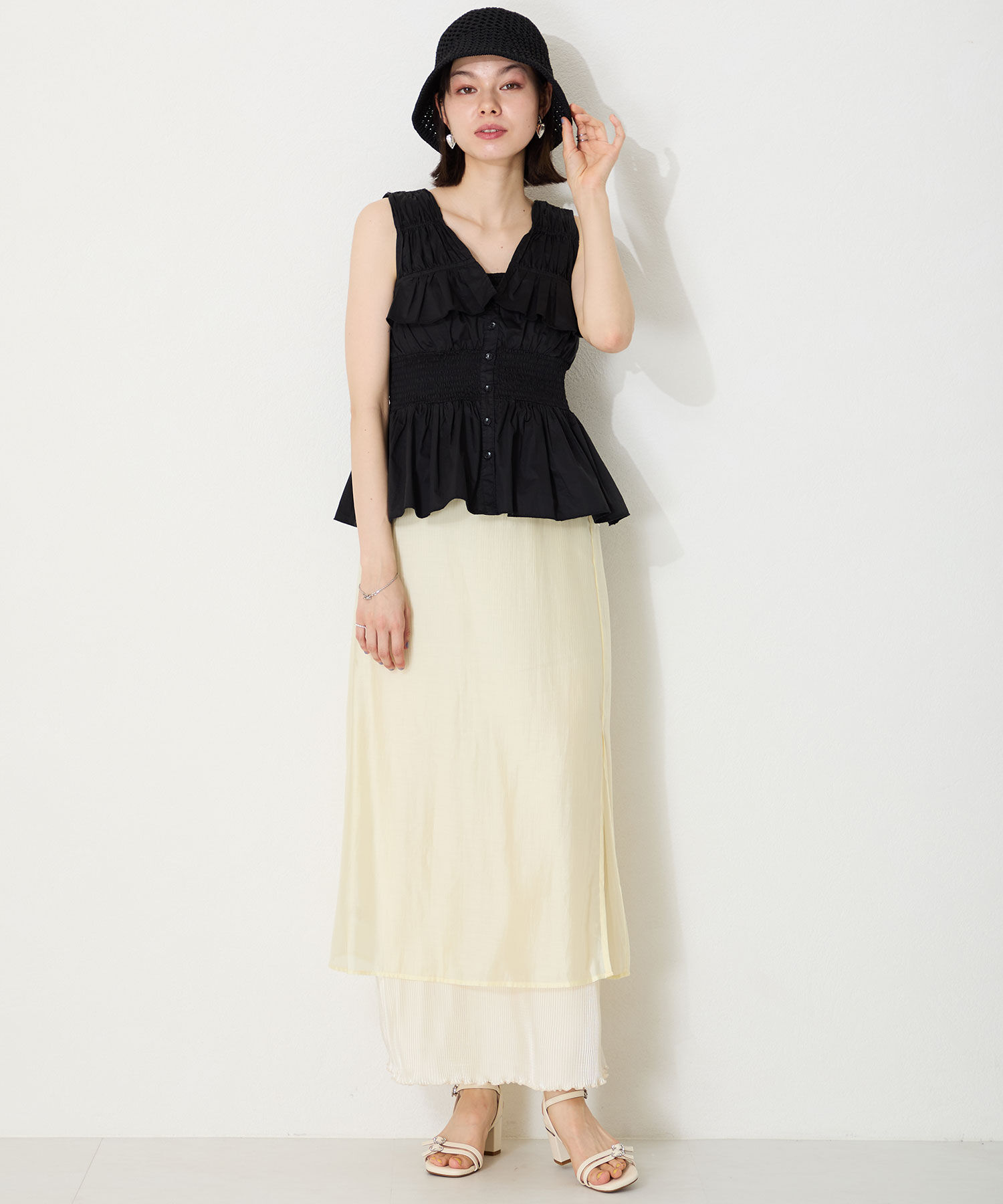 ORiental TRaffic「●2025春夏新作●マルチビジューバックルサンダル/51234」|サンダル|