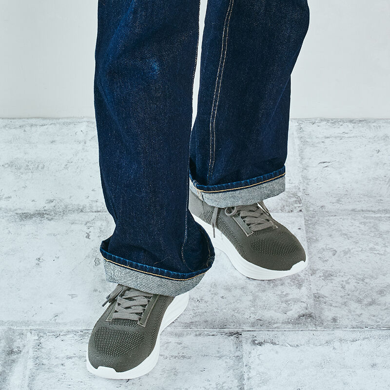 ORiental TRaffic「【瞬間フィット】ウエーブソールニットスニーカー/OT5704」|スニーカー|D.GREY