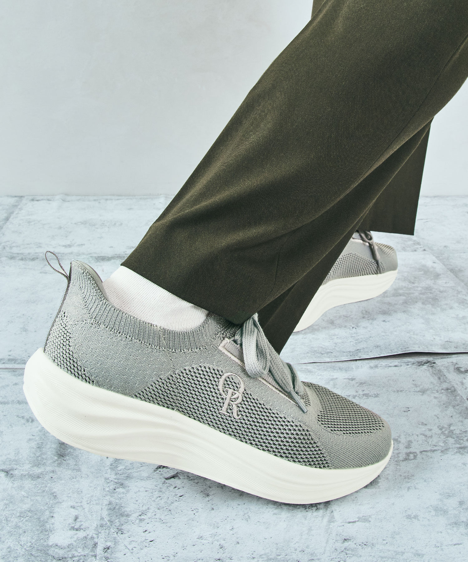 ORiental TRaffic「【瞬間フィット】ウエーブソールニットスニーカー/OT5704」|スニーカー|