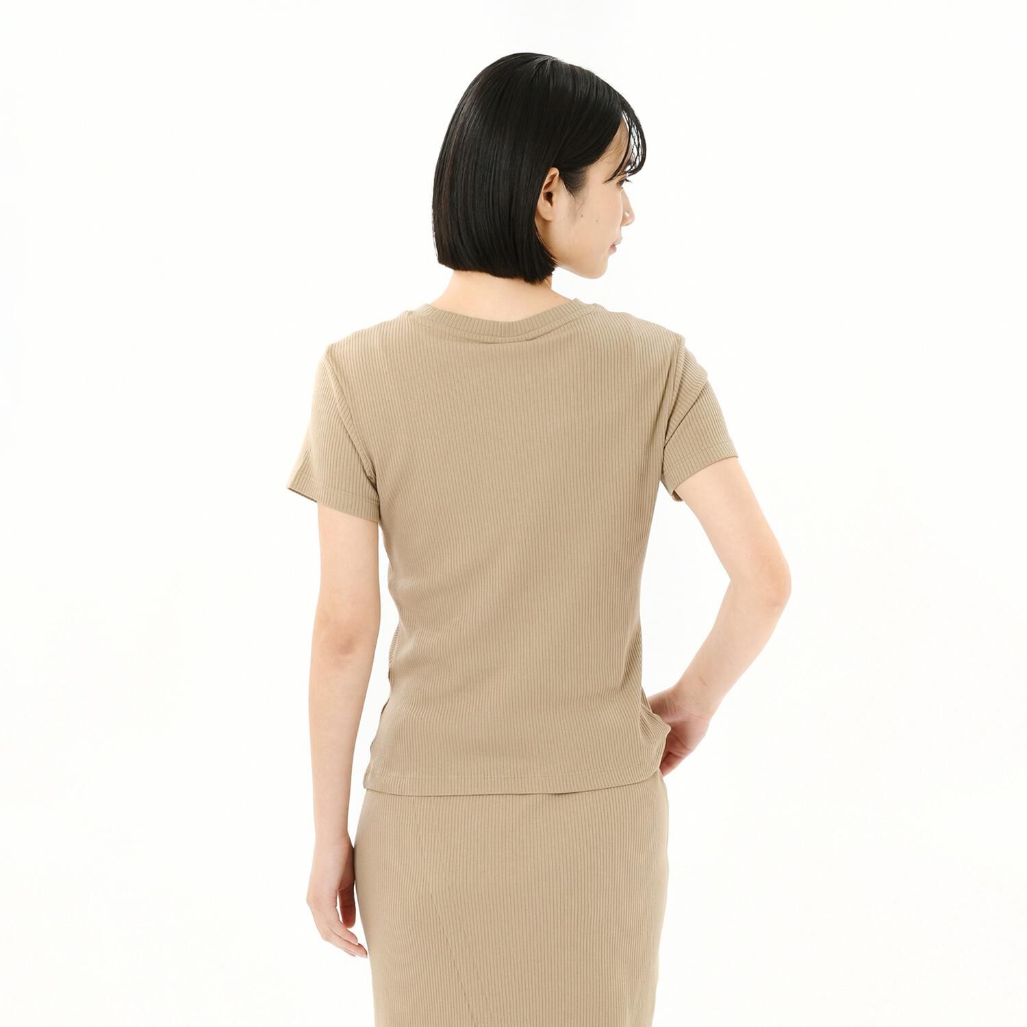 PUMA「【PUMA ｳｪｱ】W CLASSICS RIBBED SLIM TEE」|Tシャツ・カットソー|