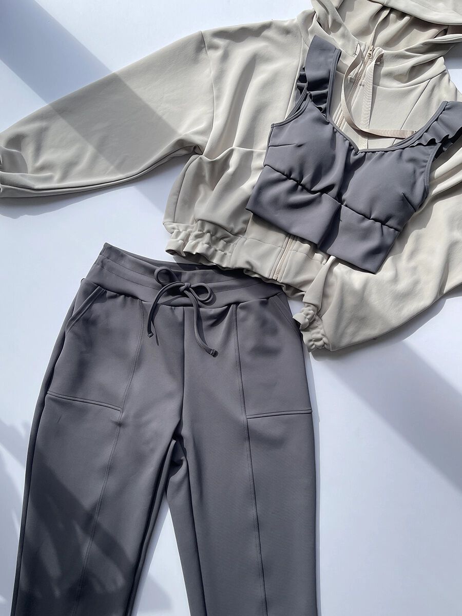 ALBOVE「無地ストレッチジョガーパンツ」|スポーツ|