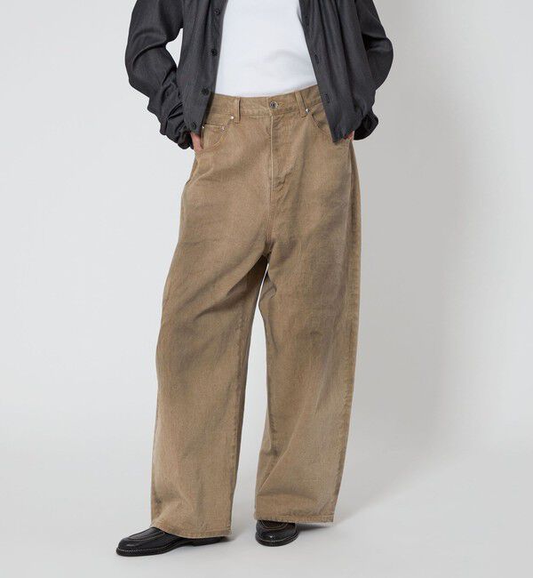 ASTRAET「＜ASTRAET＞BIG バルーン カラーデニムパンツ UNISEX」|デニム|BEIGE