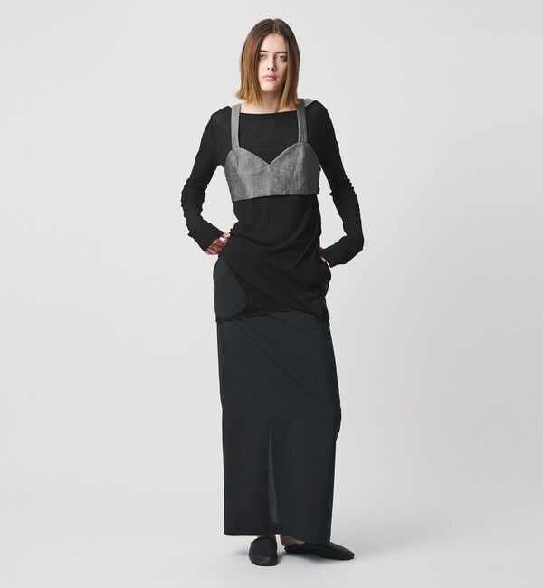 AEWEN MATOPH「＜AEWEN MATOPH＞イレギュラーレイヤード ロングスリーブカットソー ‐2WAY‐」|Tシャツ・カットソー|