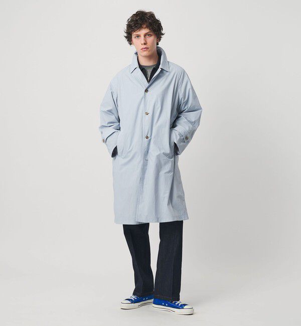UNITED ARROWS「ナイロン/タフタ ウィンドウ マック コート 撥水」|ステンカラーコート|