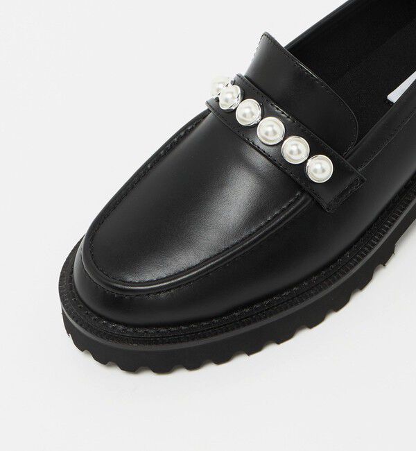 UNITED ARROWS「イミテーションパール スタッズ ローファー」|ローファー|