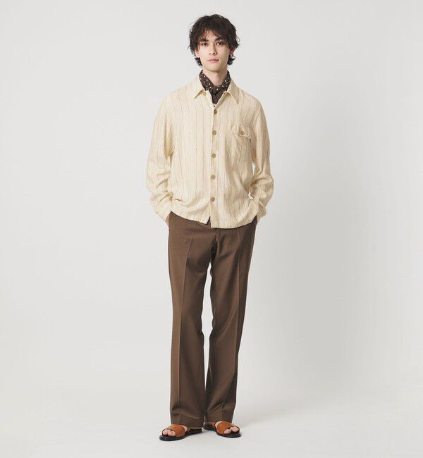 UNITED ARROWS「＜GUY ROVER＞ストライプ オーバー シャツ」|カーディガン|