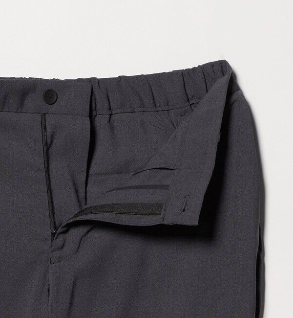 UNITED ARROWS「ウールルック ノープリーツ テーパード パンツ UA COZY　ウォッシャブル　ヨコストレッチ」|スラックス|