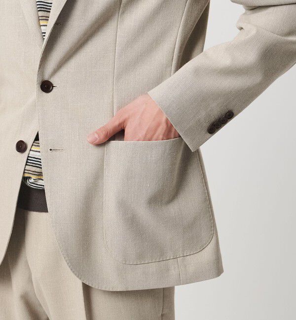 UNITED ARROWS「ポプリン シングル 3ボタン テーラード ジャケット R-MODEL」|テーラードジャケット|