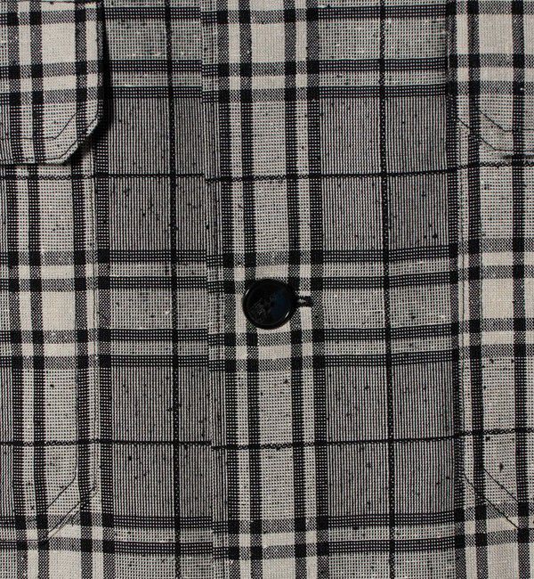 UNITED ARROWS「ネップクロス グレンチェック ユーティリティシャツ」|シャツ・ブラウス|