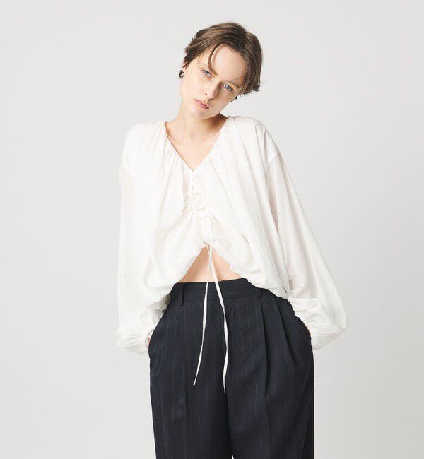 AEWEN MATOPH「＜AEWEN MATOPH＞バルーン2WAYブラウス ‐ ウォッシャブル ‐」|シャツ・ブラウス|