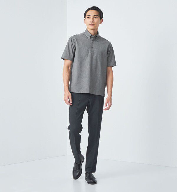 UNITED ARROWS green label relaxing「DUADRY CLEAN バーズアイ ボタンダウン ポロシャツ -吸水速乾・抗菌-」|ポロシャツ|